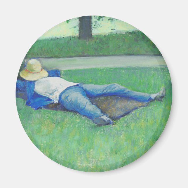 Imán La Siesta (por Gustave Caillebotte) (Frente)