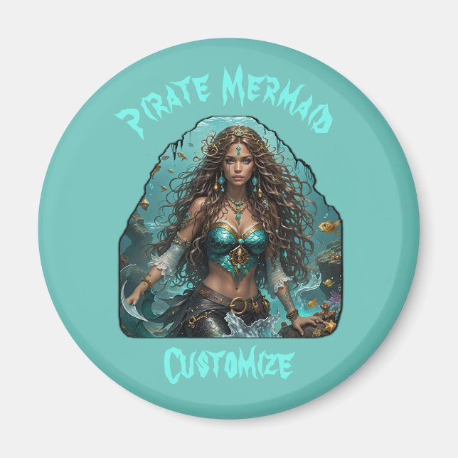 Imán La sirena pirata Lady Thunder_Cove (Frente)