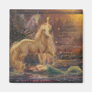 Imán La sirena y el unicornio