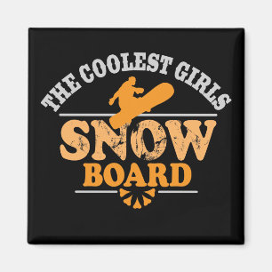 Imán La snowboard más fresca de los chicas