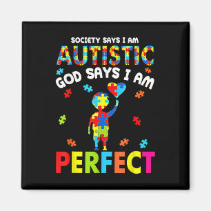 Imán La Sociedad Dice Que Mi Dios Autista Dice Que Soy