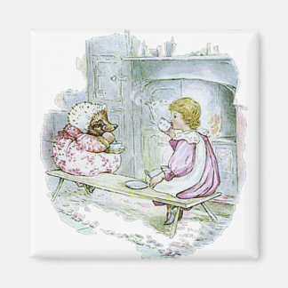 Imán La Sra. Tiggy-Winkle hizo una taza de té a Lucie