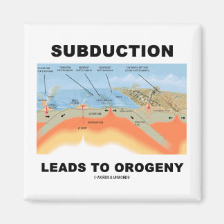 Imán La Subducción Lleva A La Orogenia (Humor Geológico