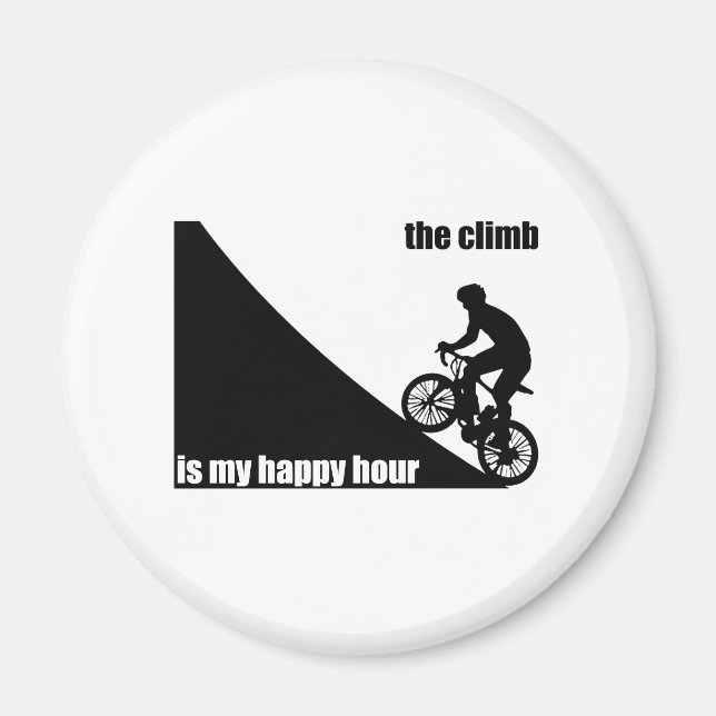 Imán La subida es mi hora feliz (Frente)