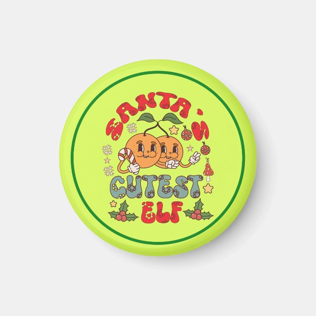 Imán La sublimación del elfo más lindo de Santa-80881 (Frente)