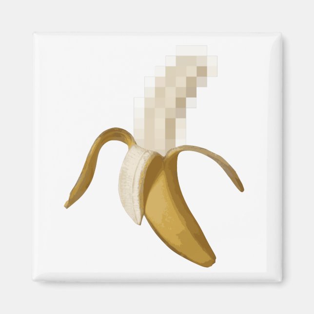 Imán La sucia censura a la banana pelada (Frente)