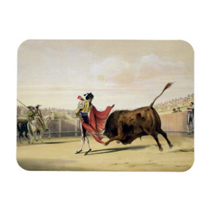 Imán La Suerte de la Capa, 1865 (litho del color)