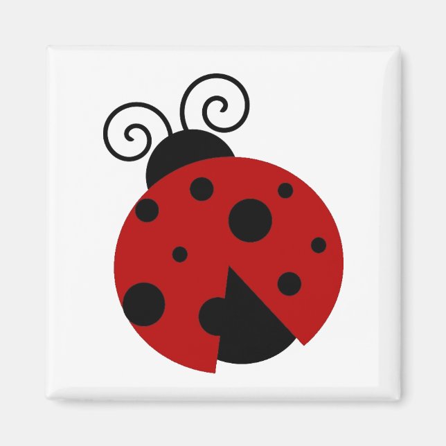 Imán La suerte de ser un Personalizado de Ladybug Cute (Frente)
