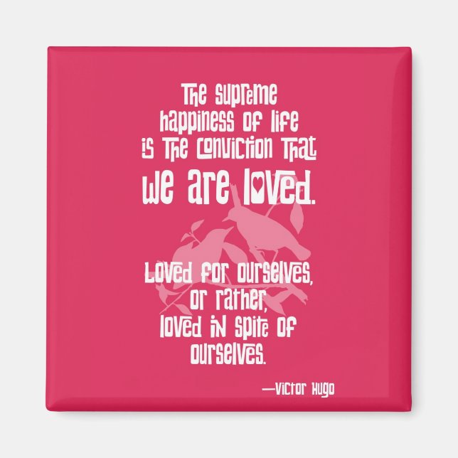 Imán La suprema felicidad de la vida de Victor Hugo (Frente)