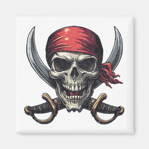 Imán La Taberna Pirata del Mar - Calavera en huesos