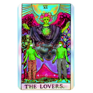 Imán La tarjeta Coronavirus Tarot de los amantes