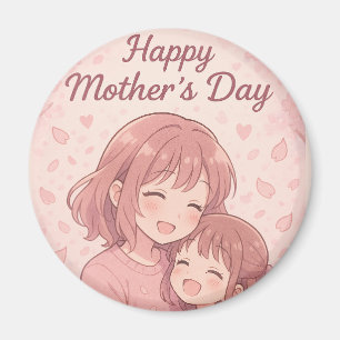 Imán La tarjeta de color favorita de mamá para el día d