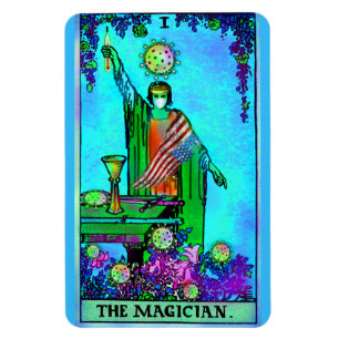 Imán La tarjeta de muerte de Coronavirus Tarot