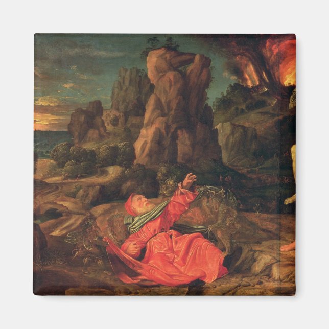 Imán La tentación de San Antonio, c.1530 (Frente)