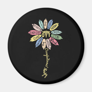 Imán La terapia ocupacional inspira a la flor del mes