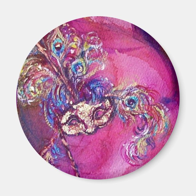 Imán LA TERCERA MÁSCARA -Mascarada veneciana (Frente)