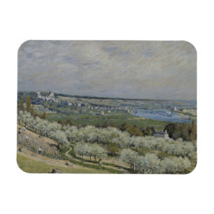 Imán La terraza en Santo-Germán, primavera