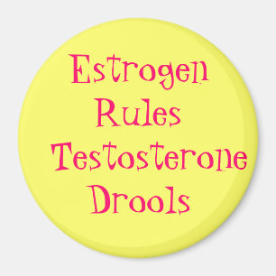 Imán La testosterona de las reglas   del estrógeno
