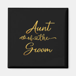Imán La Tía De La Idea De La Fiesta De La Boda Groom Pa