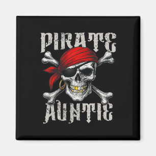 Imán La Tía Pirata Jolly Roger Bandera Y El Crossbone D