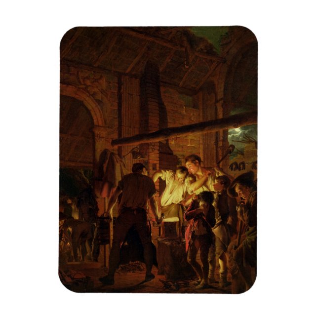 Imán La tienda del herrero (aceite sobre lienzo) (Vertical)