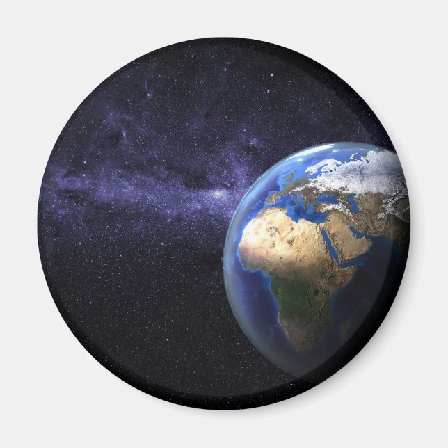 Imán La Tierra en el espacio (Frente)