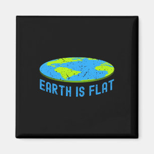 Imán La Tierra Es Plana. Favores del Día de la Tierra.