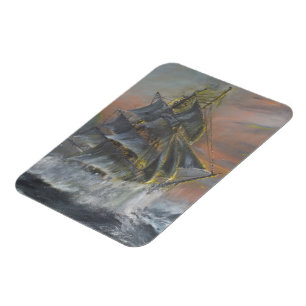 Imán La tierra Nova dirige en un amanecer feroz del