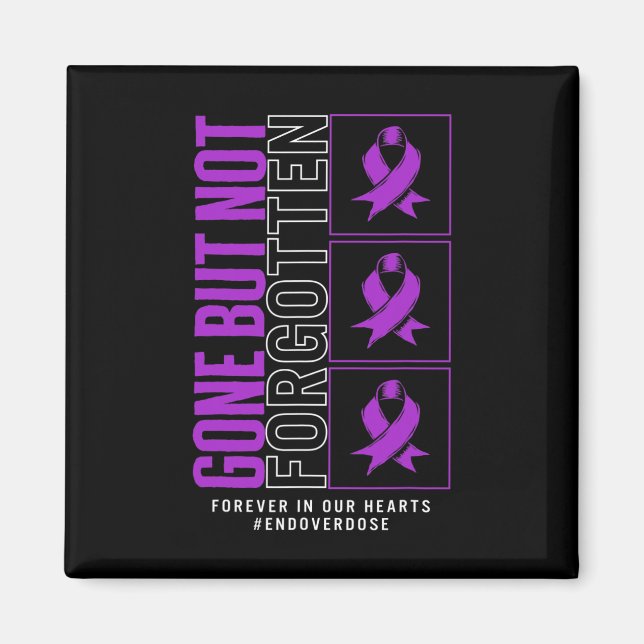 Imán La toma de conciencia sobre la sobredosis de droga (Frente)