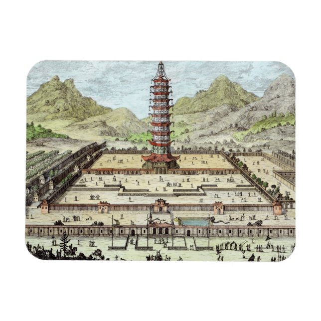 Imán La Torre Porcelana de Nanking, plato 12 de 'Ent (Horizontal)