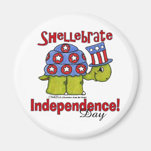Imán ¡La tortuga alardea del Día de la Independencia!