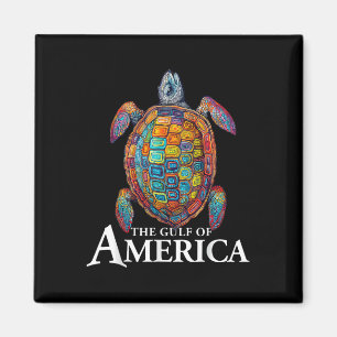 Imán La Tortuga Marítima Gráfica Golfo De Estados Unido