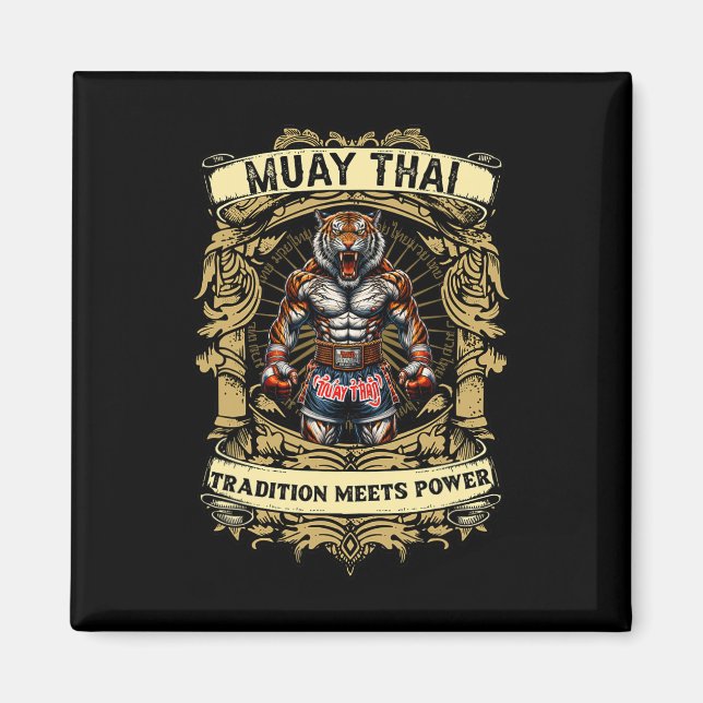 Imán La tradición se une al poder - Kickboxing y Muay T (Frente)