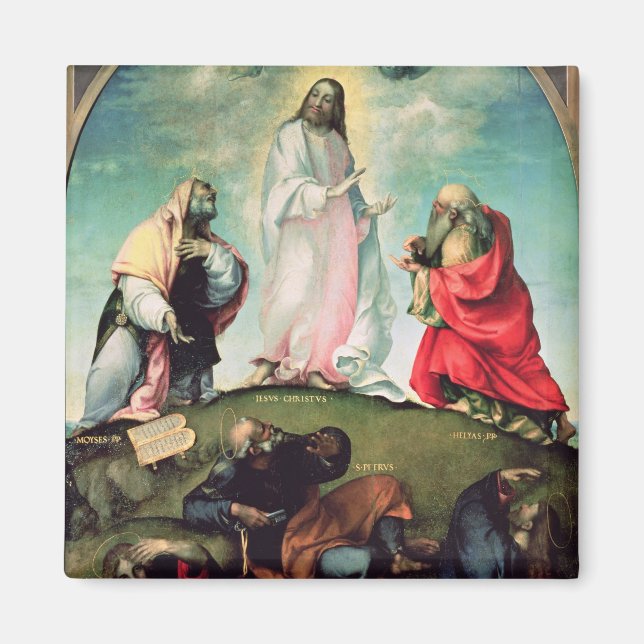Imán La transfiguración de Cristo, c.1510-12 (aceite so (Frente)