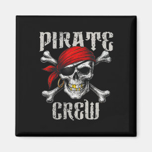 Imán La Tripulación Pirata Jolly Roger Bandera Y Crusan