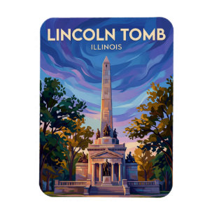 Imán La Tumba de Lincoln en el cementerio de Oak Ridge 