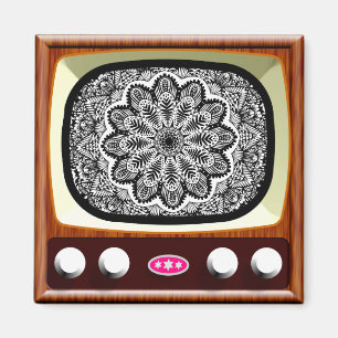 Imán La TV de los 50 vive en blanco y negro