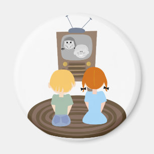 Imán La TV infantil de los años 50