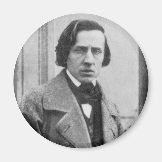 Imán La única fotografía conocida de Frederic Chopin (Frente)