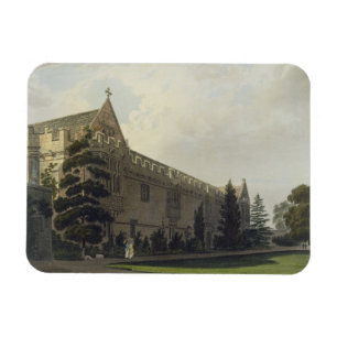 Imán La universidad vista del jardín, illustrat de San
