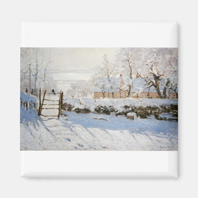 Imán La urraca de Claude Monet (Frente)