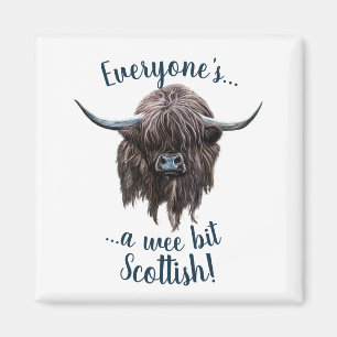 Imán ¡La vaca de Highland dice que todos son escoceses!