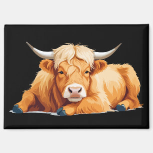 Imán La vaca de montaña Adorable Animal Duelo Relajante