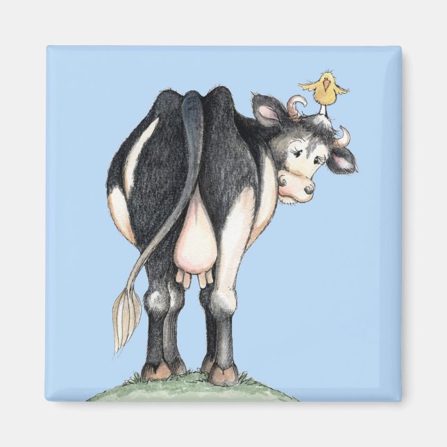 Imán La vaca detrás (Frente)