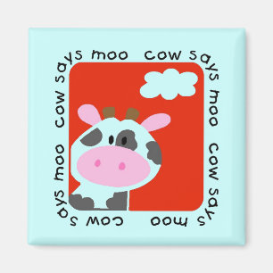 Imán La vaca dice las camisetas y los regalos del MOO