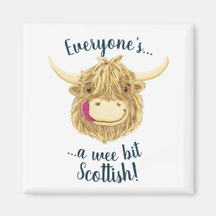 Imán ¡La vaca pequenita de la montaña de Hamish dice