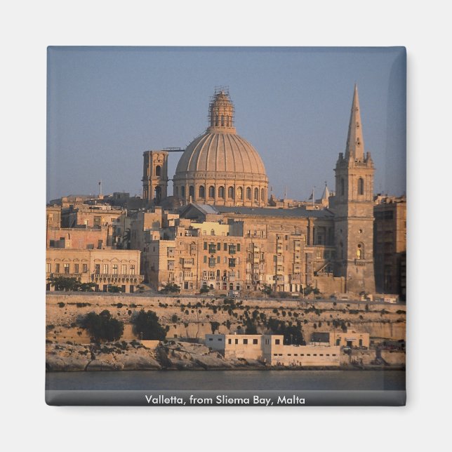 Imán La Valeta, desde la bahía de Sliema, Malta (Frente)