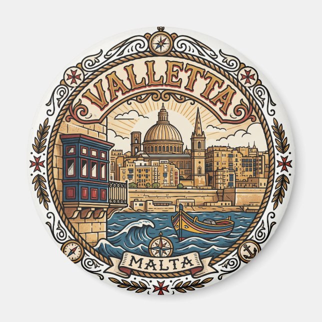 Imán La Valeta Malta (Frente)