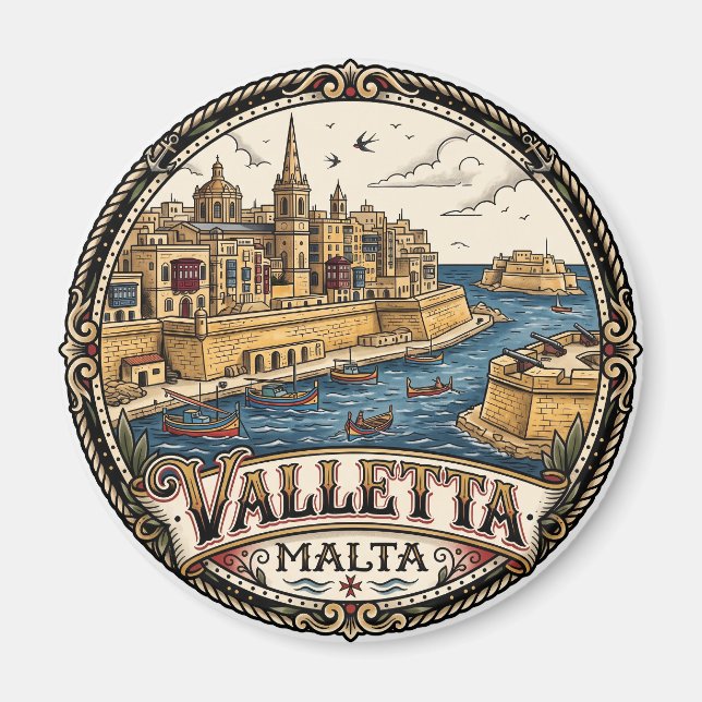 Imán La Valeta Malta (Frente)