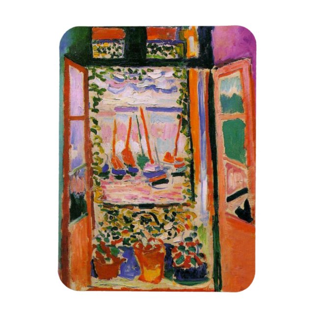 Imán La ventana abierta de Matisse (Vertical)